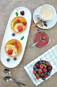 Fruit Tarts Royalty Free Stock Photo Fruit Tarts Royalty Free Stock Photo