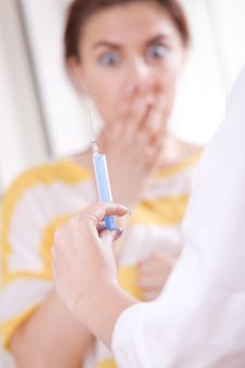 Doctor With Syringe Stock Images Doctor With Syringe Stock Images