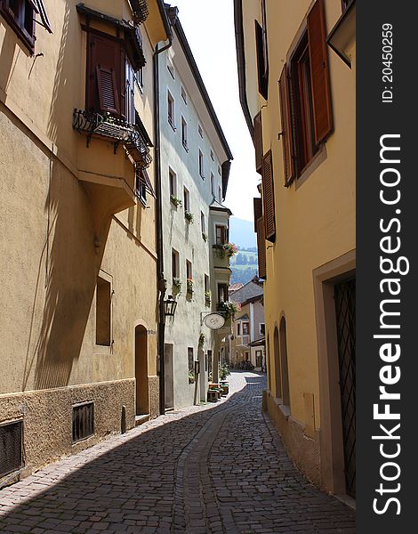 The city of Bressanone in Italy. The city of Bressanone in Italy