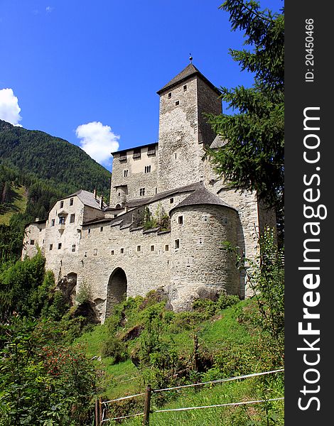 The castle of Taufers in Tyrol. The castle of Taufers in Tyrol