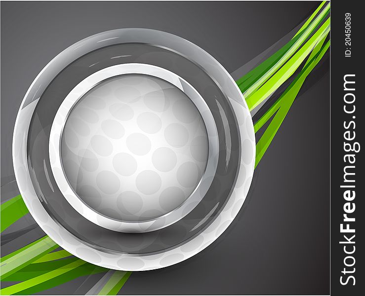 Glass Sphere Vector Abstract Background