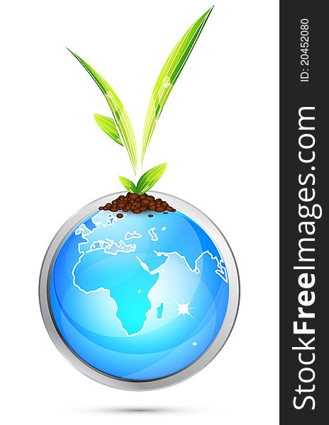 Vector Earth Globe Conceptual Background