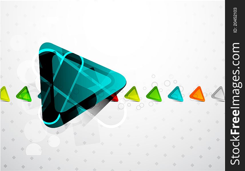 Vector triangle background