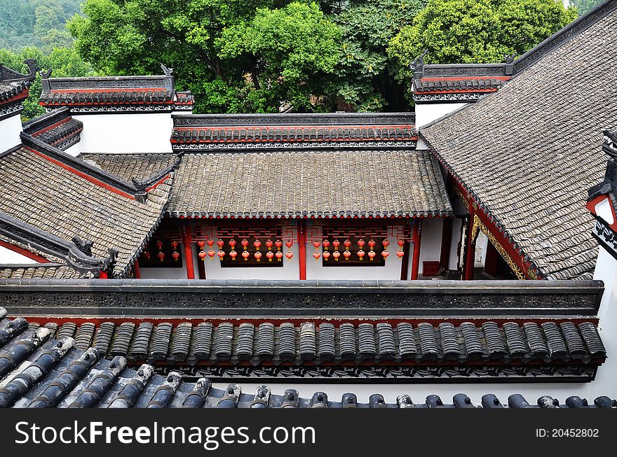 A traditional chinese style yard. A traditional chinese style yard