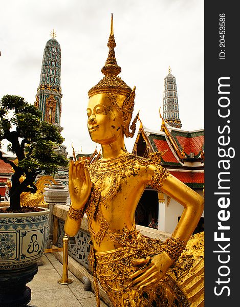 Buddha sculpture in Grand Palace Thailand. Buddha sculpture in Grand Palace Thailand