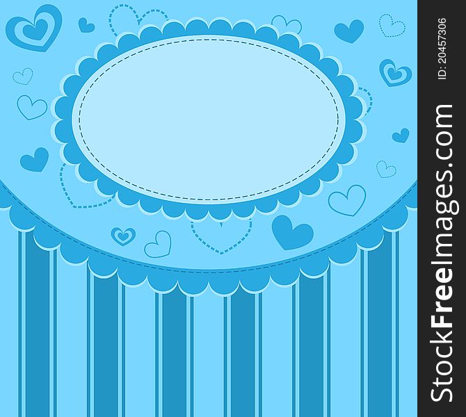 Pretty blue baby background with place for text. Pretty blue baby background with place for text