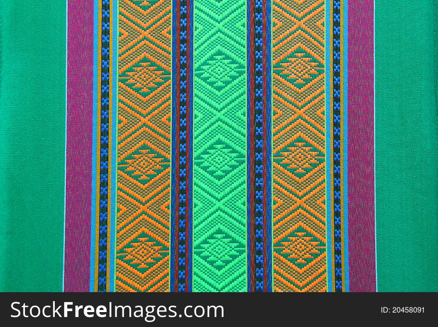 Beautiful art design on the Thai Silk, texture or background