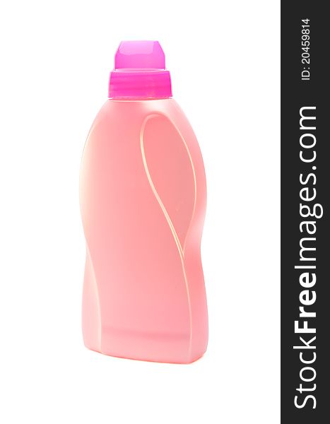 Plastic bottle on a light background