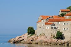 Island Sveti Stefan, Montenegro Royalty Free Stock Image Island Sveti Stefan, Montenegro Royalty Free Stock Image