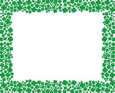 Clover Frame With Empty Space For Your Text Royalty Free Stock Images Clover Frame With Empty Space For Your Text Royalty Free Stock Images