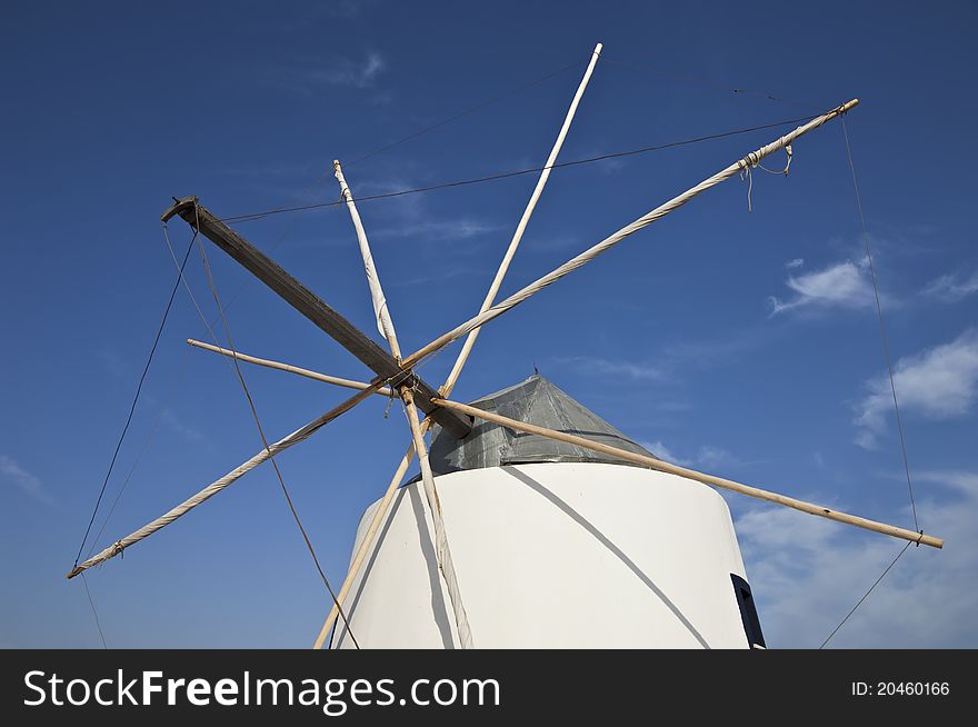 Old windmill in Castro Marim, Algarve, Porugal