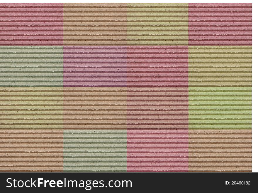Colorful cardboard background for concept background