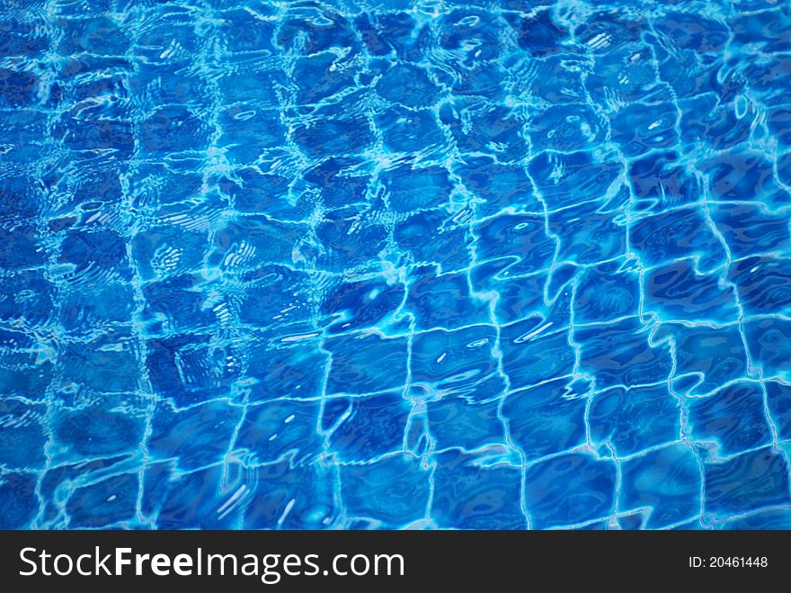 Background made of swiming pool water. Background made of swiming pool water