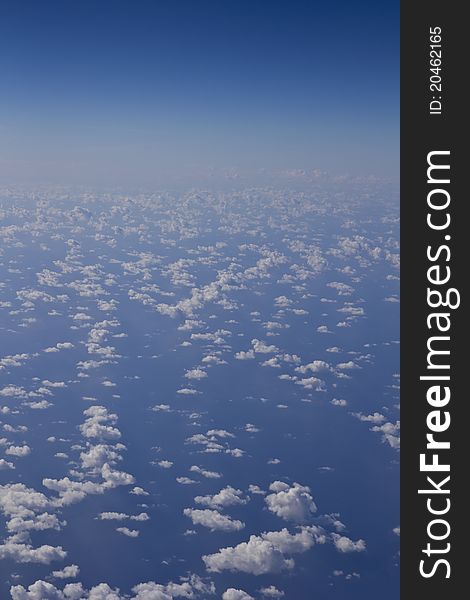 Cloud pavement from airplane with space for text. Cloud pavement from airplane with space for text