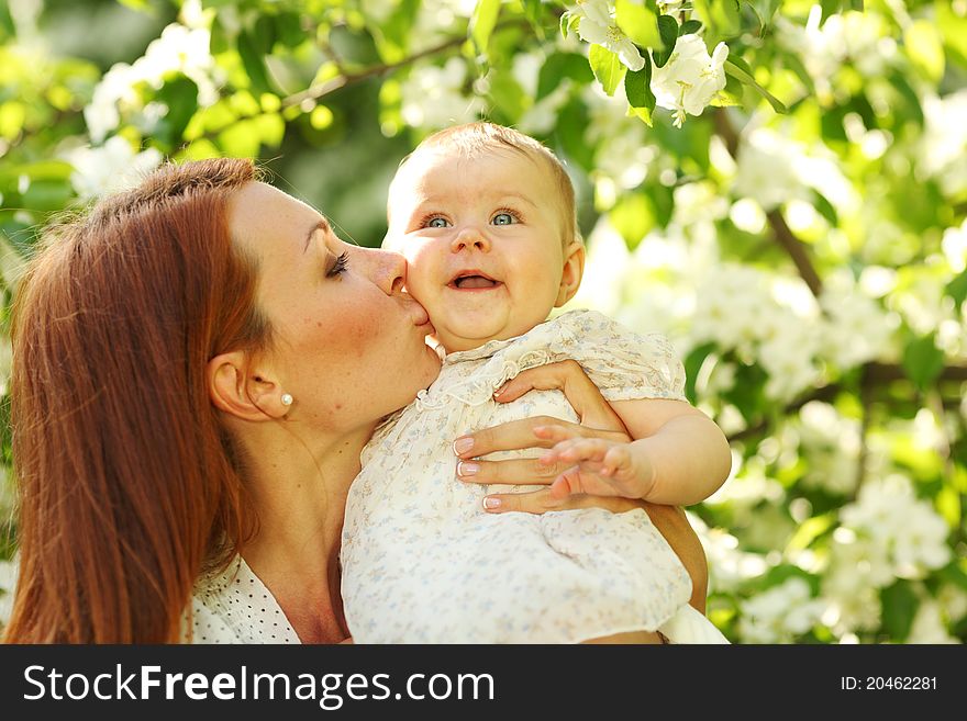 Mother And Daughter Close Up Portrait