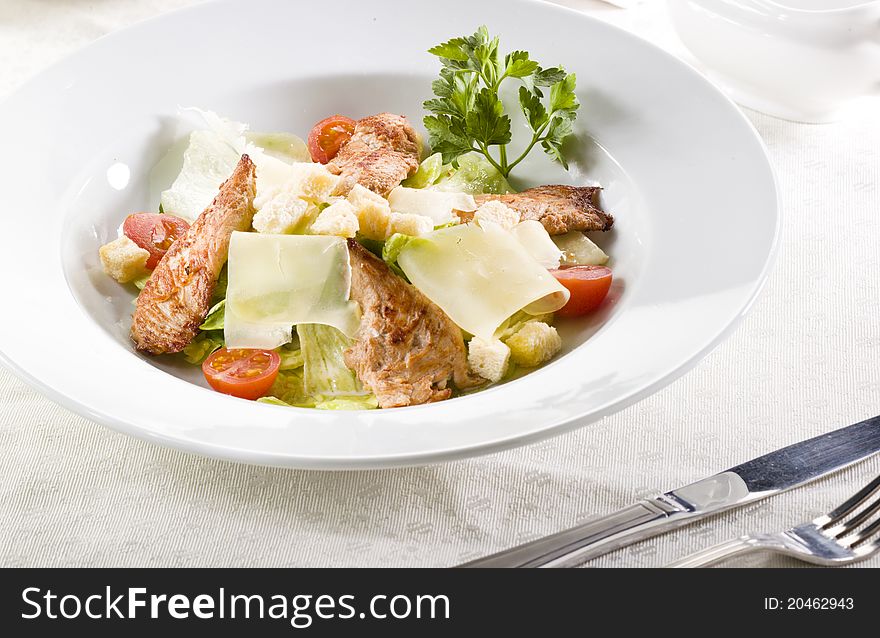 Fresh appetizer delicious salad Caesar