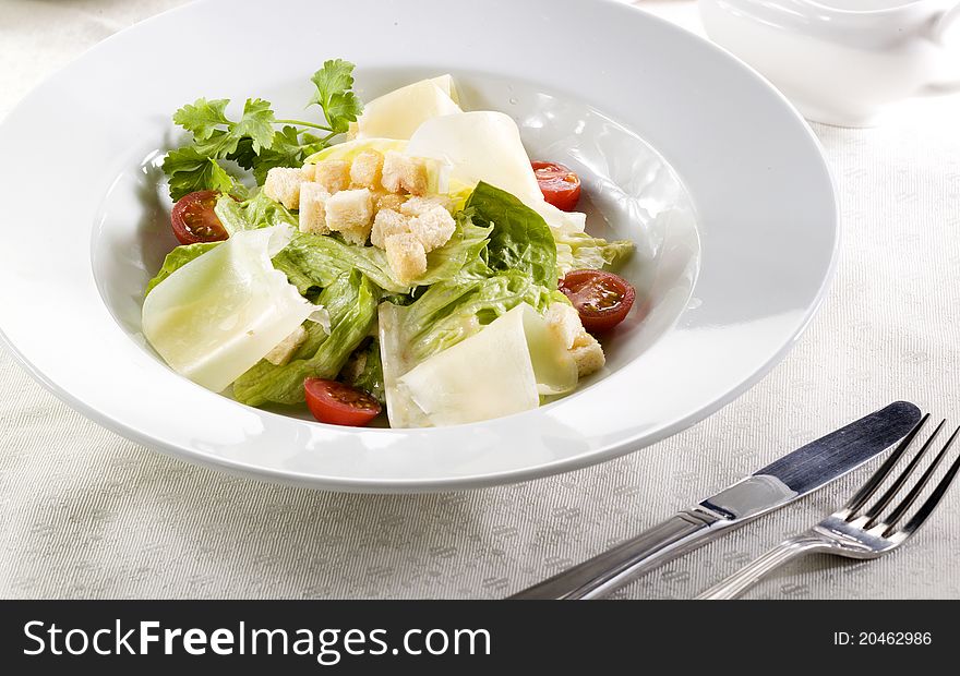 Fresh appetizer delicious vegetables salad. Fresh appetizer delicious vegetables salad