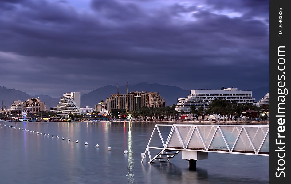 Eilat is a famous resort and recreation town located on the Red Sea, Israel. Eilat is a famous resort and recreation town located on the Red Sea, Israel