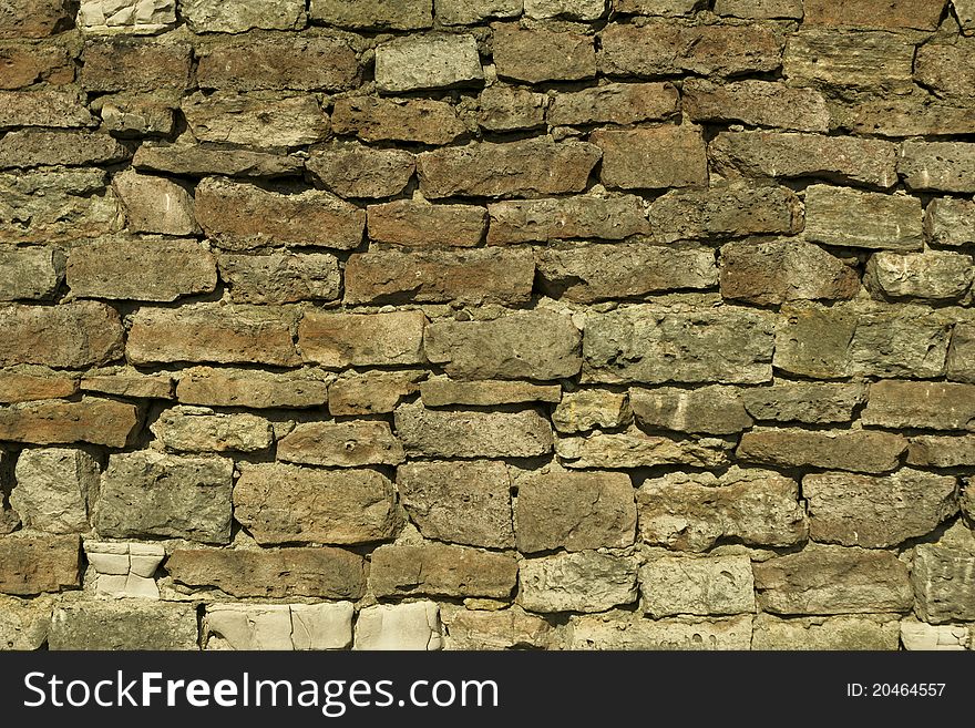 Vintage brick wall for use as background. Vintage brick wall for use as background