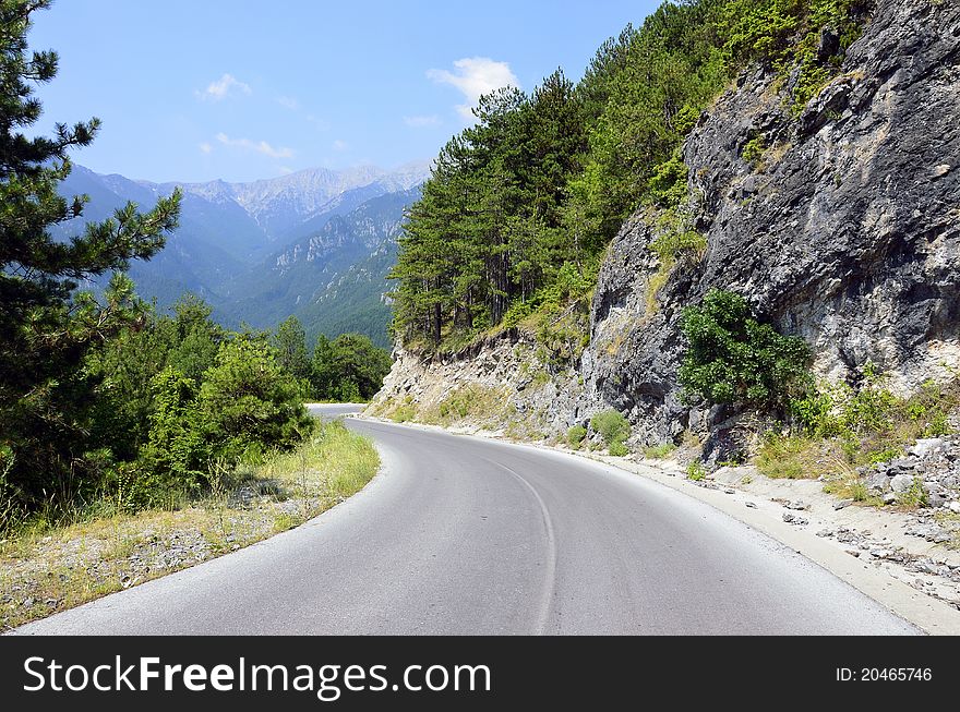 Olymp mountains near Litochoro city in Greece. Olymp mountains near Litochoro city in Greece