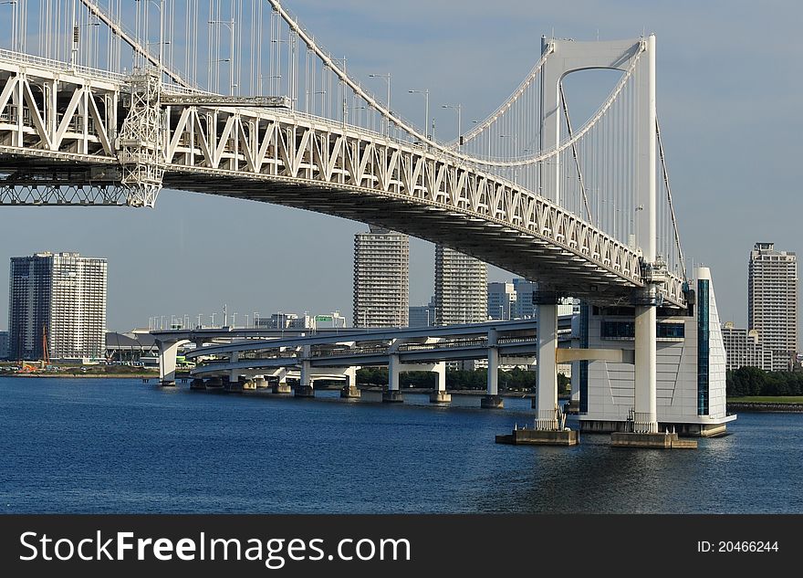 Rainbow bridge in tokyo japan