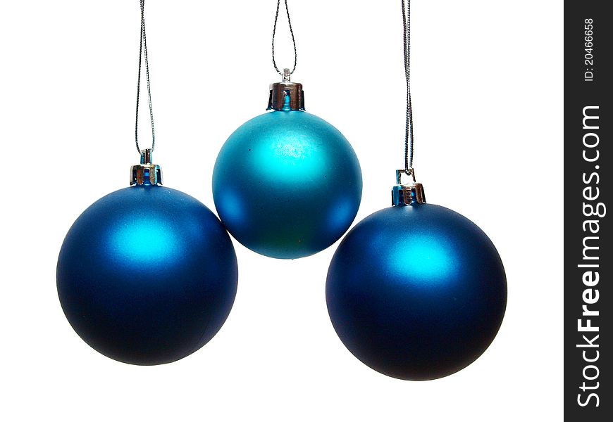 Christmas balls on a background