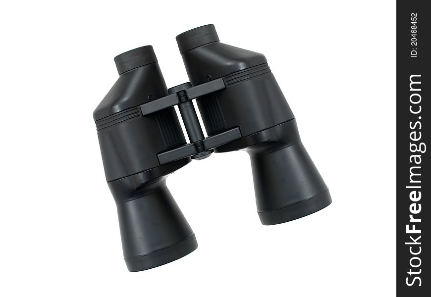 Binoculars isolated against a white background