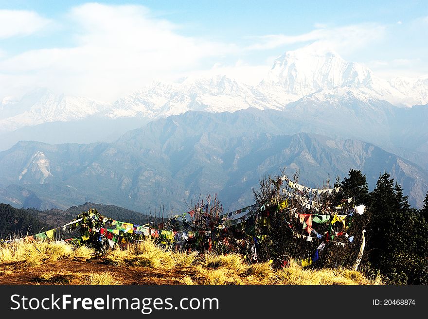 View point of Poon Hill, Nepal