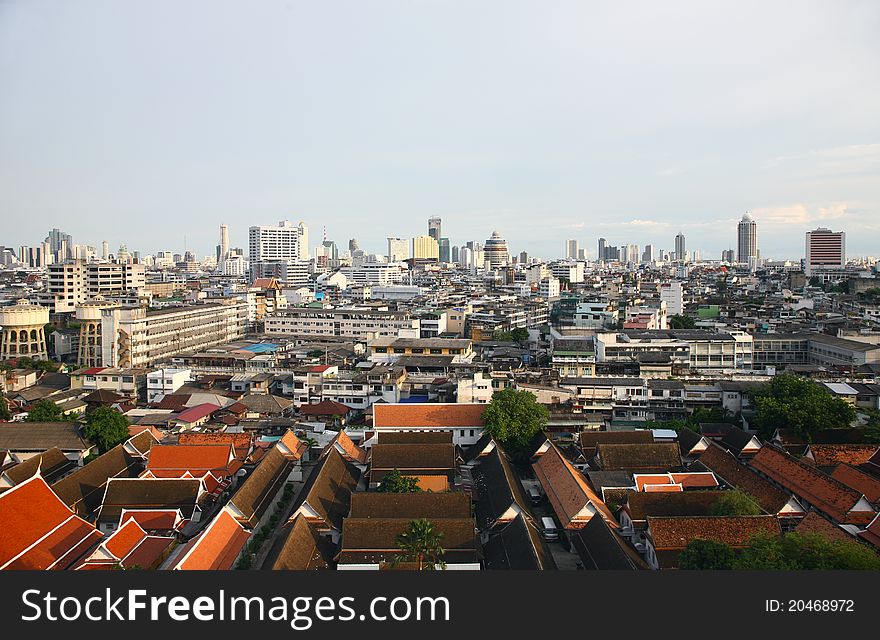 A Bangkok city view cityscape