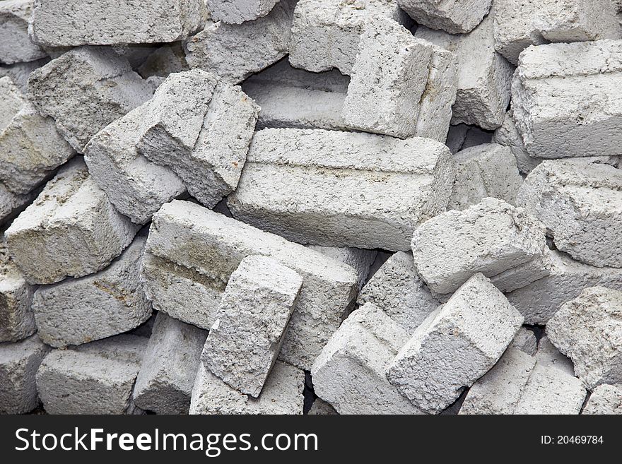 Stack of bricks as background. Stack of bricks as background