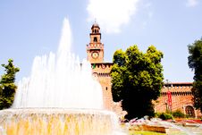 Sforzesco Castle, Milan Royalty Free Stock Photo
