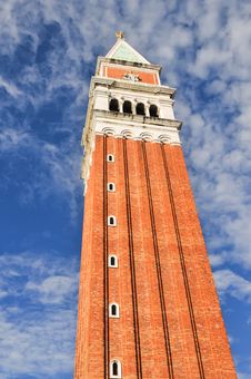 Bell Tower In Venice Stock Image