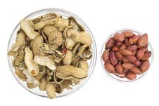 Peanuts In A Glass Bowl Royalty Free Stock Photo Peanuts In A Glass Bowl Royalty Free Stock Photo