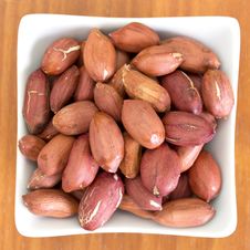 Peanuts In A Glass Bowl Stock Photography Peanuts In A Glass Bowl Stock Photography