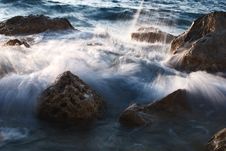 Stones In Sea Royalty Free Stock Image Stones In Sea Royalty Free Stock Image