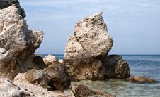 Rocky Coastline, Stones In Sea Stock Photography Rocky Coastline, Stones In Sea Stock Photography