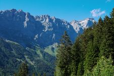 Summer Alpine Mountain Landscape Stock Image Summer Alpine Mountain Landscape Stock Image