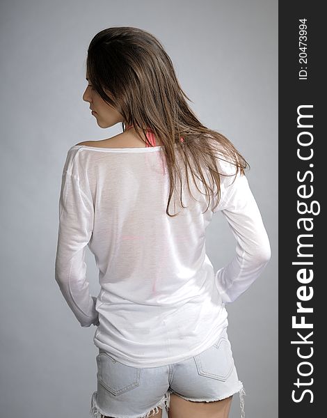 Back Of Young Woman