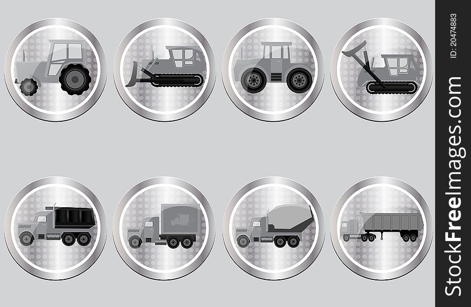 Icons In The Form Of Buttons