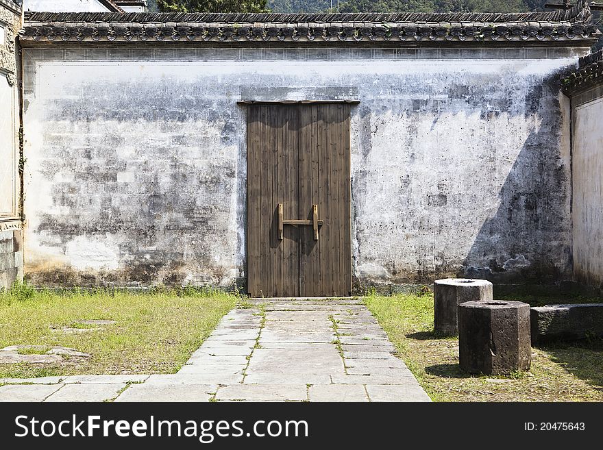 Backyard of an old building in wuyuan county, jiangxi province, china. Backyard of an old building in wuyuan county, jiangxi province, china.