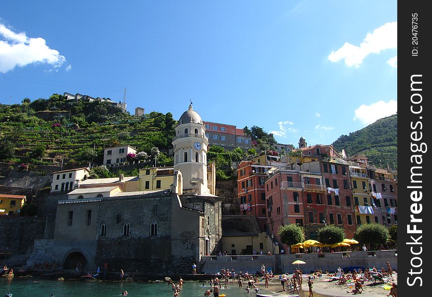 The village of Vernazza (Italy). The village of Vernazza (Italy)