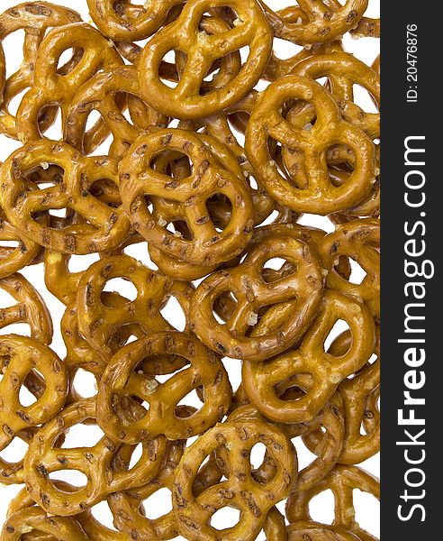 Salted Pretzels Background