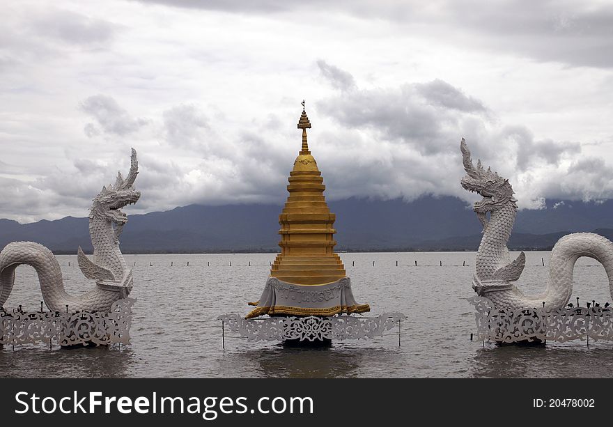 Head of the serpent is the art of Thai beauty. Photo taken on: July, 2011