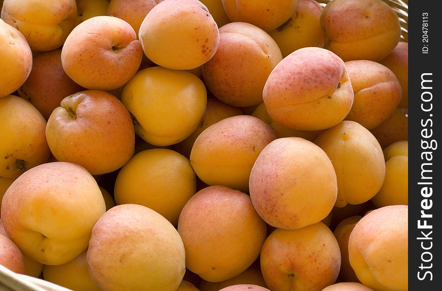 Apricots In Basket