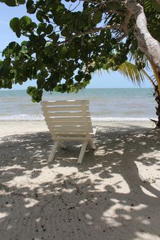 Chair In The Shade Royalty Free Stock Photos Chair In The Shade Royalty Free Stock Photos