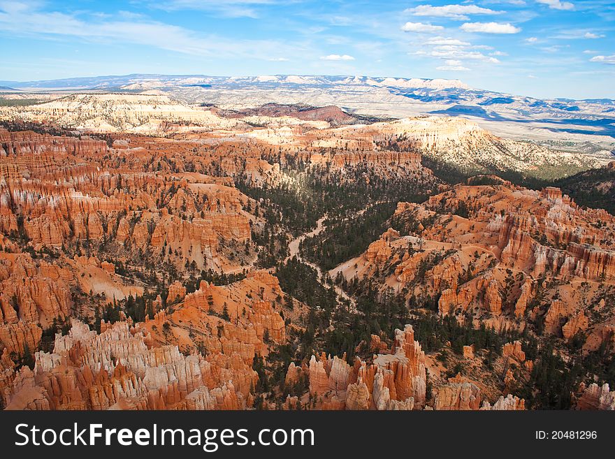 Hoodoos in Bryce Canyon National Park in Utah. Hoodoos in Bryce Canyon National Park in Utah