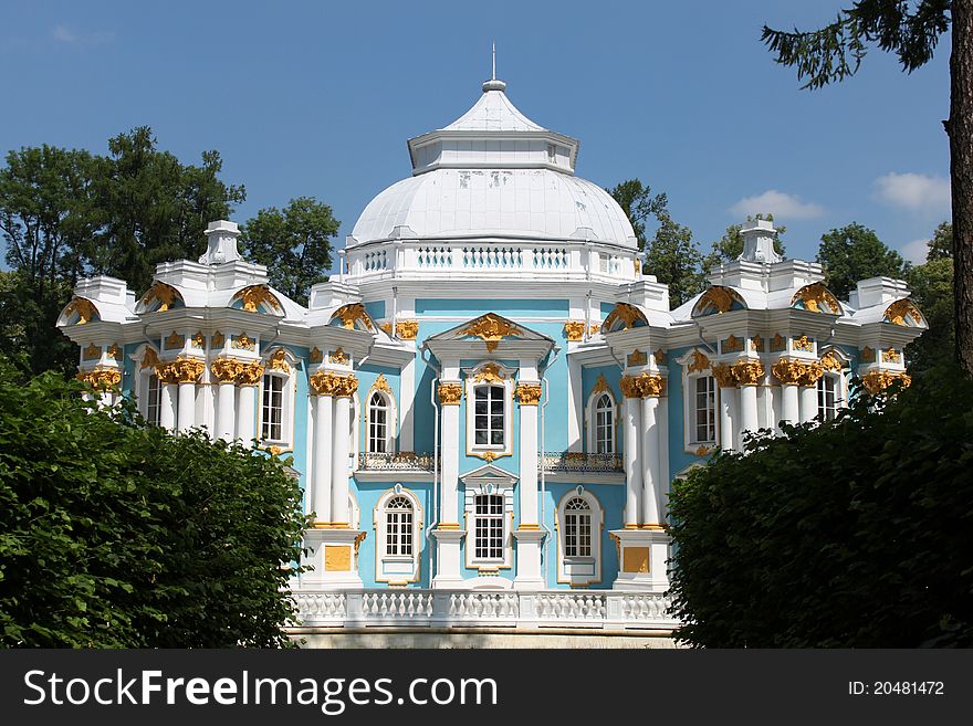 Pavilion Hermitage in Pushkin village near St Petersburg