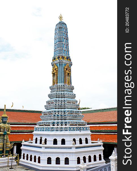 Beautiful pagoda in Grand Palace, Bangkok, Thailand. Photo taken on: July 18th, 2011