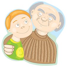 Grandfather Proud Of His Grandson Stock Images Grandfather Proud Of His Grandson Stock Images