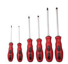 Red Screw-drivers Stock Image